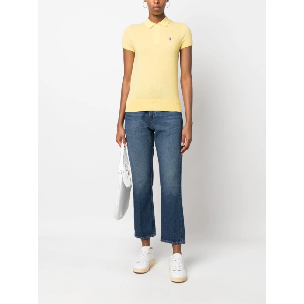 Polo Ralph Lauren Cropped Straight Jeans Blue Dames