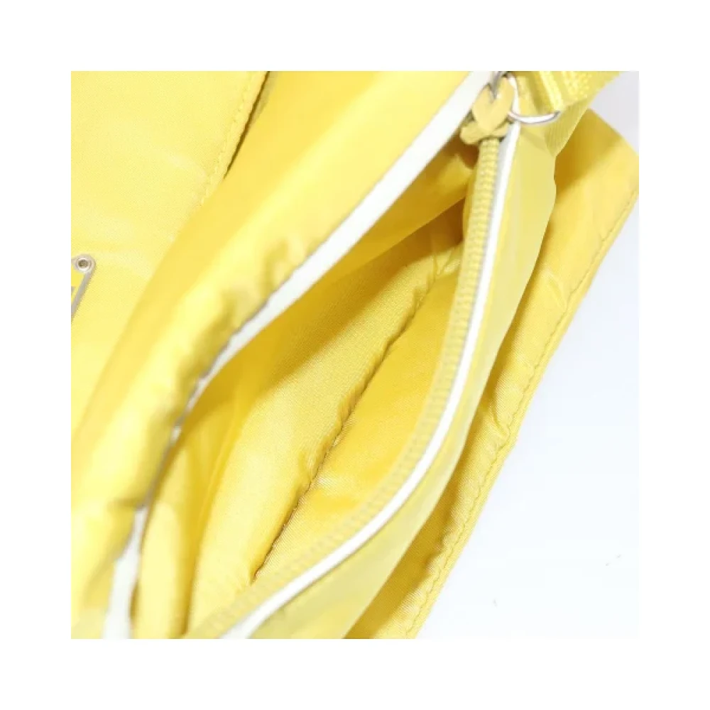Prada Vintage Pre-owned Nylon prada-bags Yellow Dames