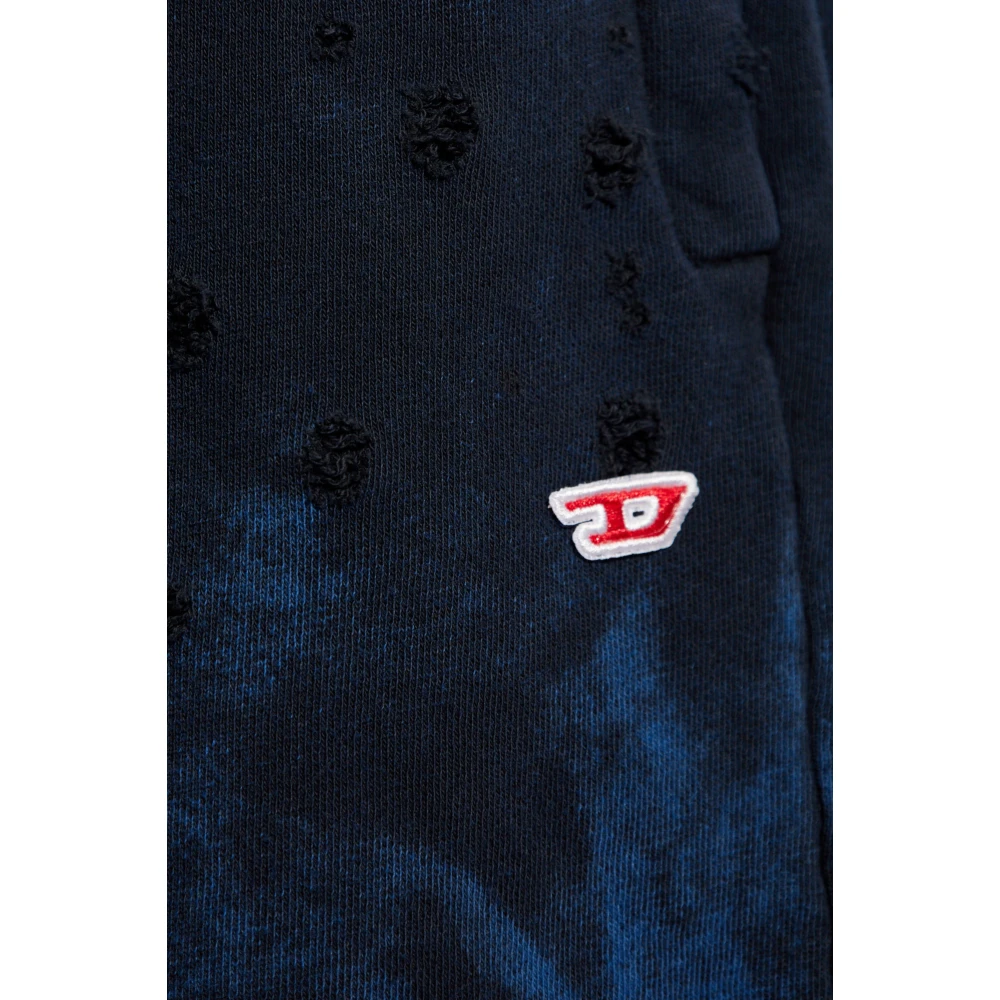 Diesel S-Boxt-Hood hoodie met logo Blue Heren