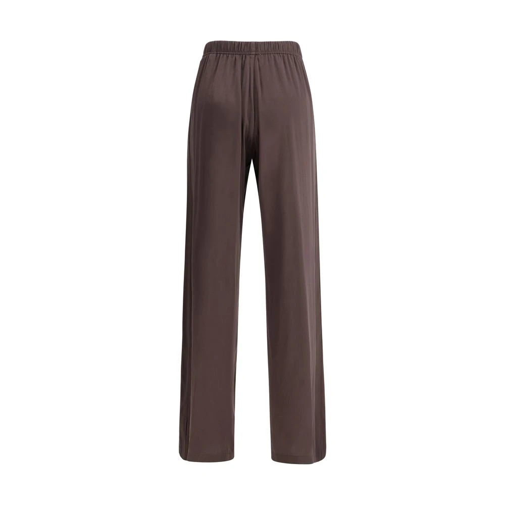 Forte Satin Jogger Broek Brown Dames