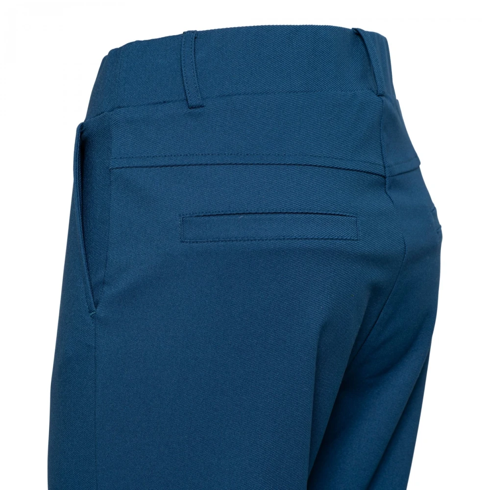&Co Woman Blauwe Flare Broek met Zakken Blue Dames