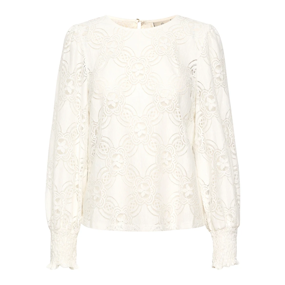 VAN GRAAF Kaffe Damen Weiß Bluse Karaula Polyamid Größe 34 - Bild 3
