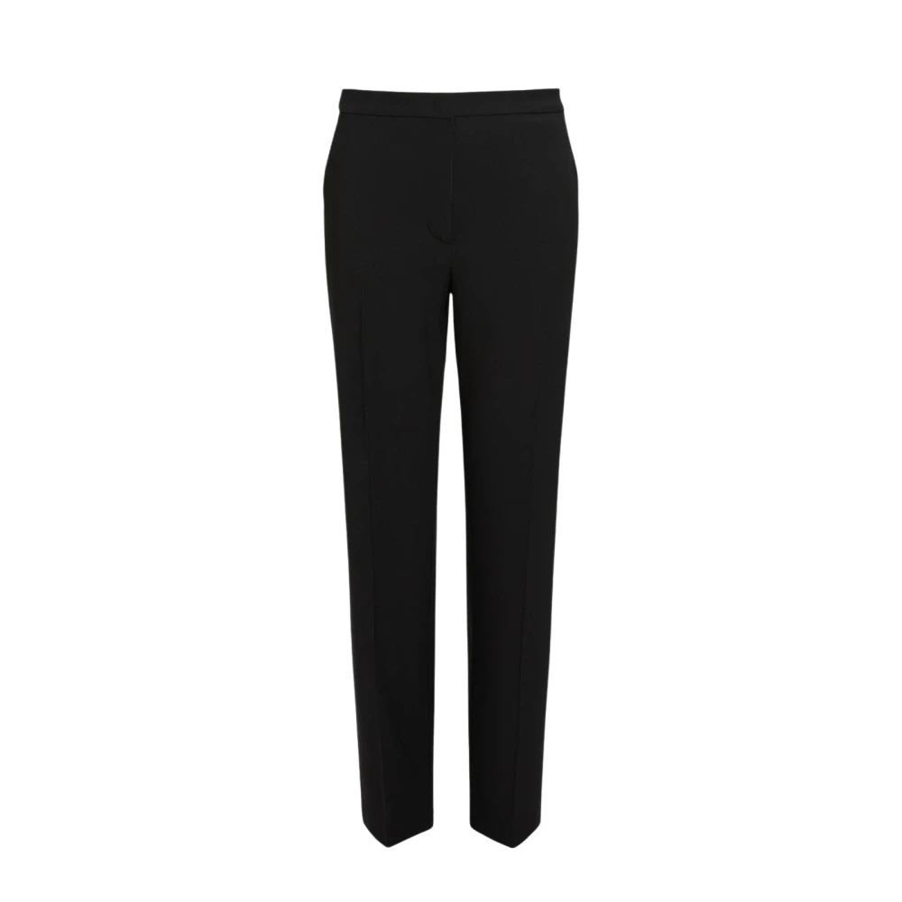 Marina Rinaldi Tijdloze Stijl Zwarte Wollen Broek Black Dames