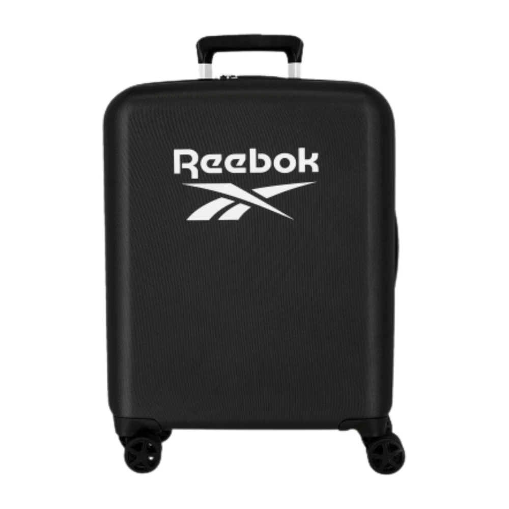 Reebok Unisex Black Cabin Bags, One Size, Stylish Luggage And Trolley For Adults