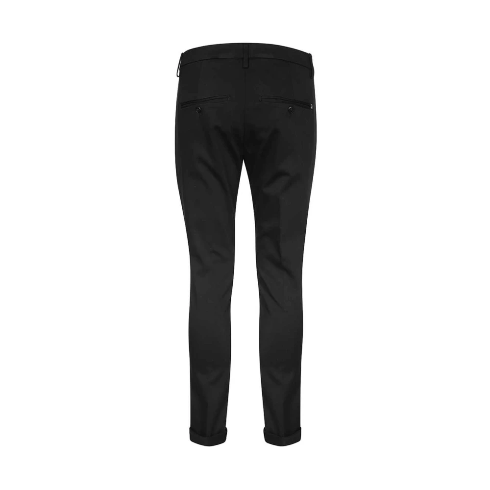 Dondup Katoenmix Oprolbare Broek Black Heren