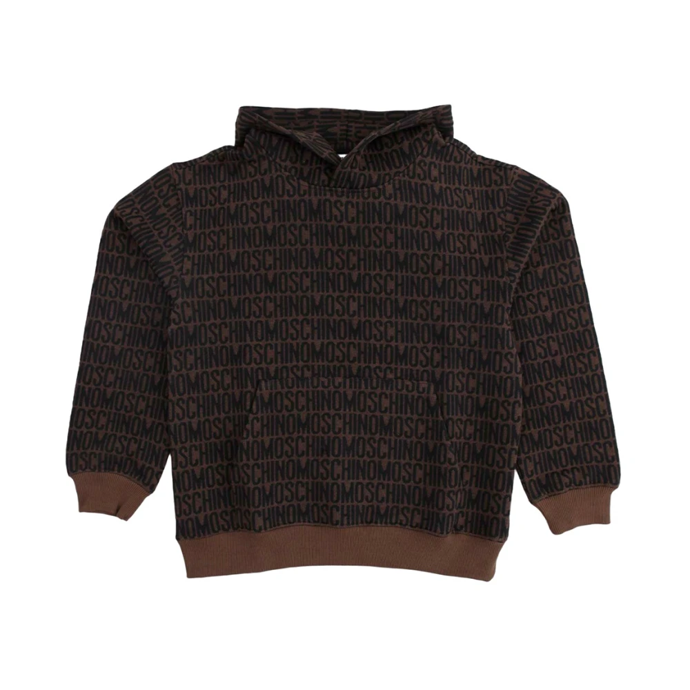 Moschino Sportig Tonåring Hoodie Brown, Pojke