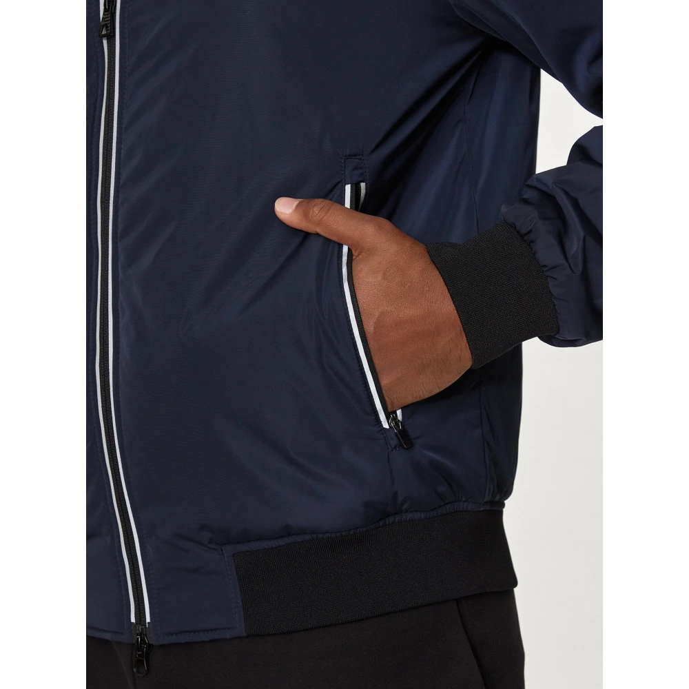 Emporio Armani EA7 Navy Blauwe Bomberjack Buitenkleding Blue Heren