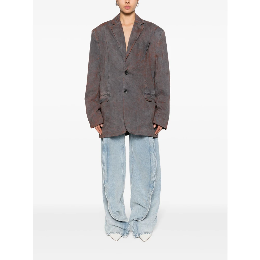 Y Project Indigo Blauwe Banaan Jeans Blue Dames