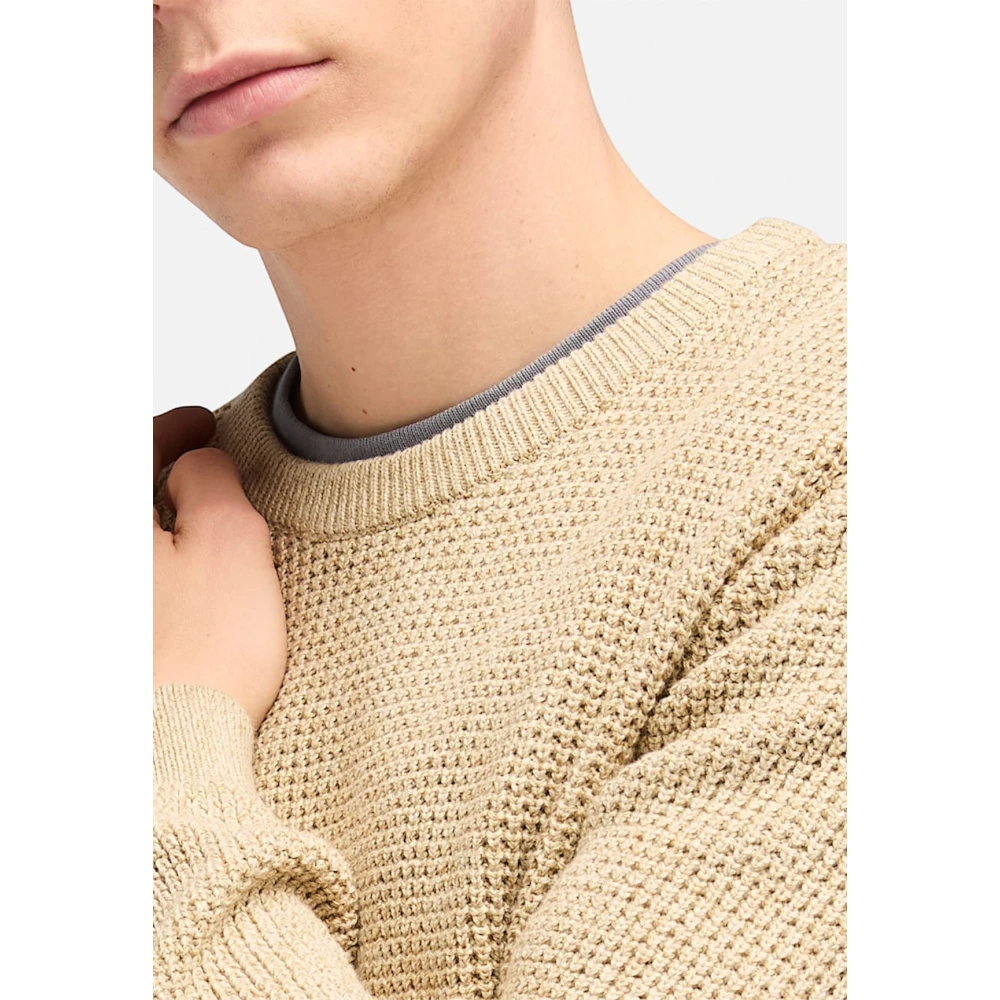 Timberland Casual Crew Neck Sweater Beige Heren