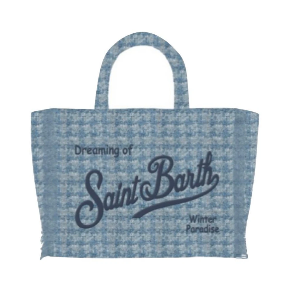 MC2 Saint Barth Tweed Colette Tas Blue Dames