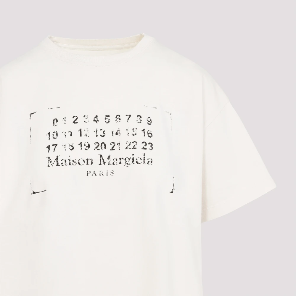 Maison Margiela Casual Katoenen T-shirt White Dames