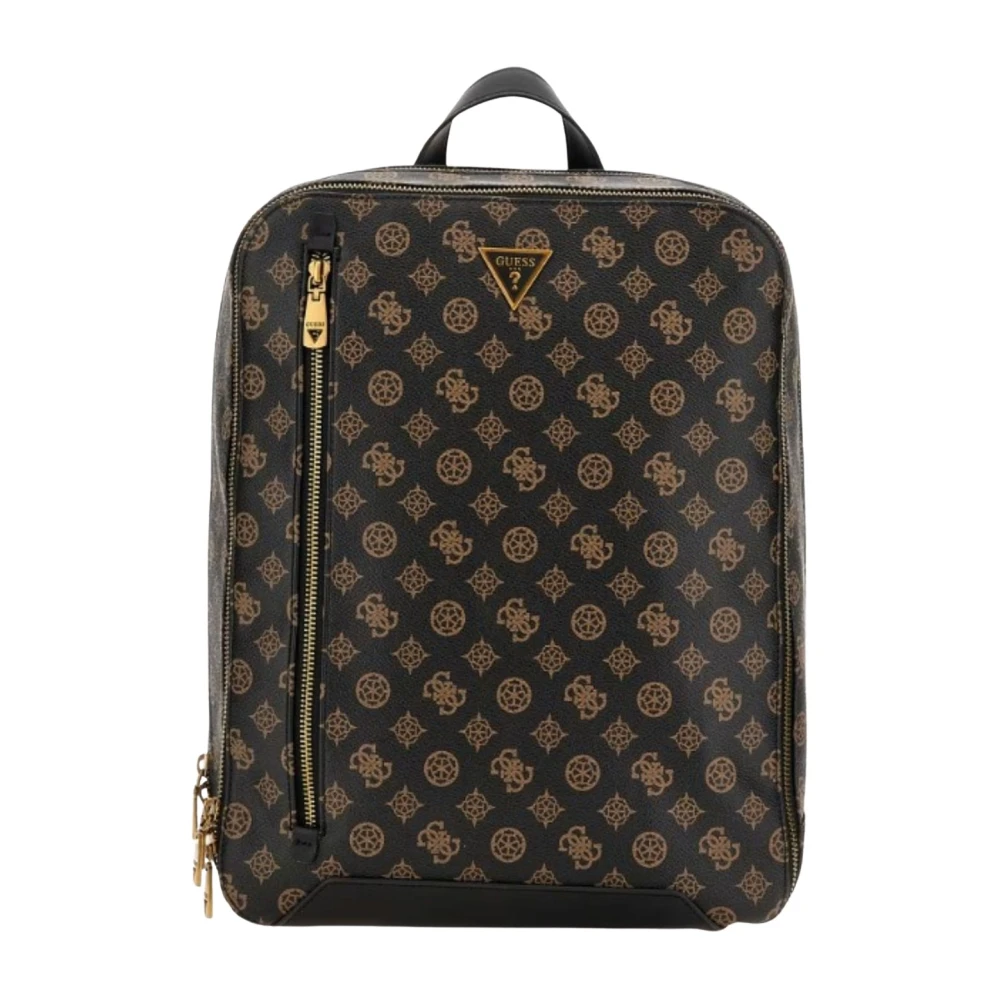 Guess Heren Logo Rugzak Brown Heren