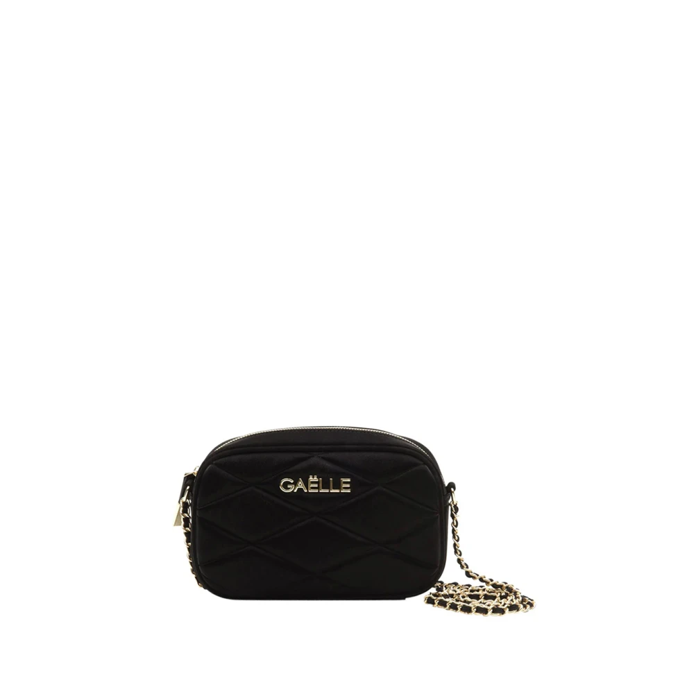 Gaëlle Paris Zwarte Schoudertas Elegant Praktisch Rits Black Dames