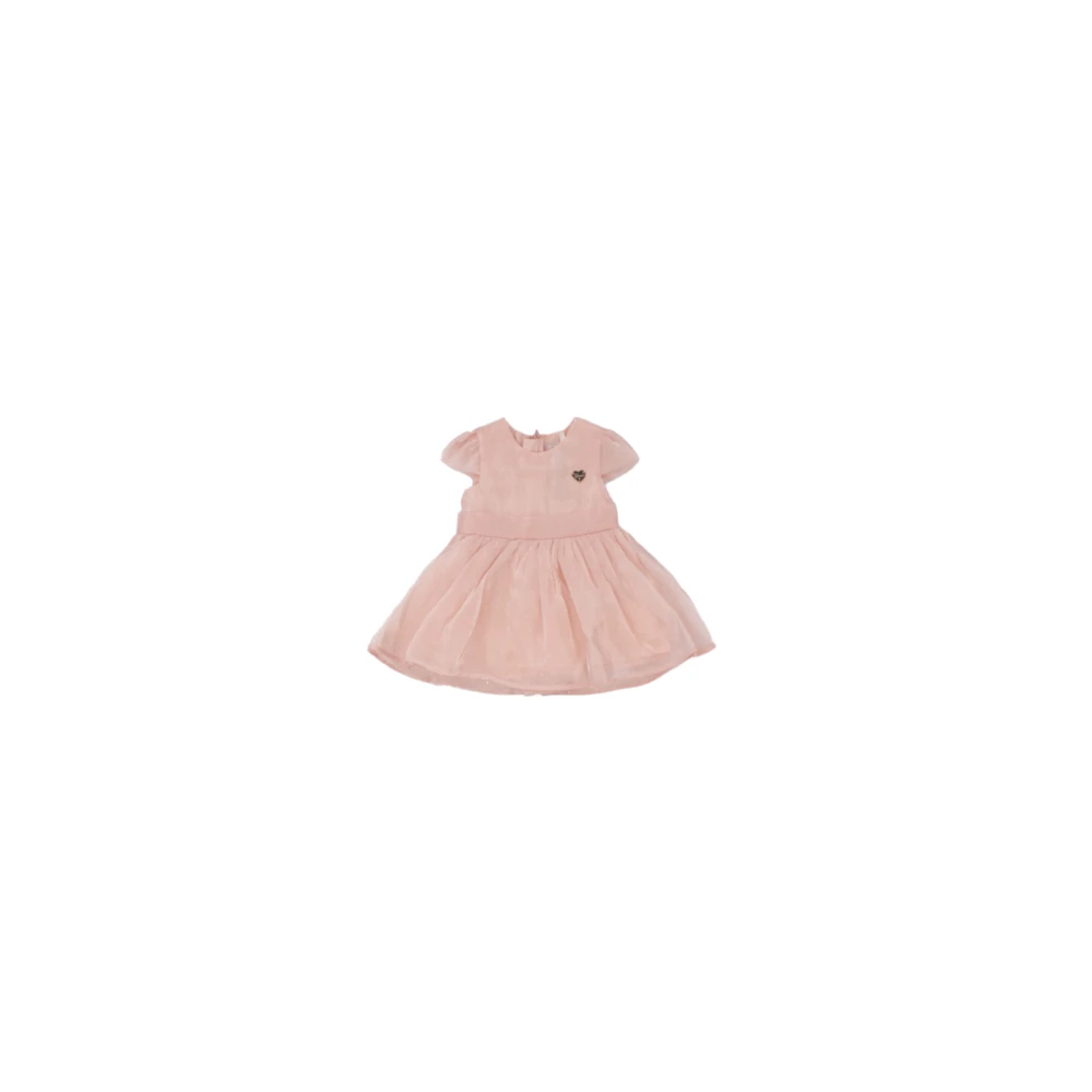 Guess Rosa Neonato Klänning med Tulle Detaljer Pink, Flicka