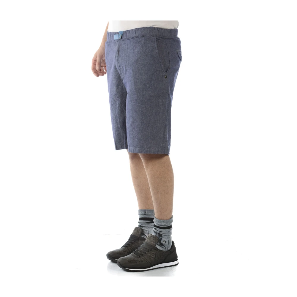 Daniele Alessandrini Katoenen Bermuda Saint Tropez Shorts Blue Heren