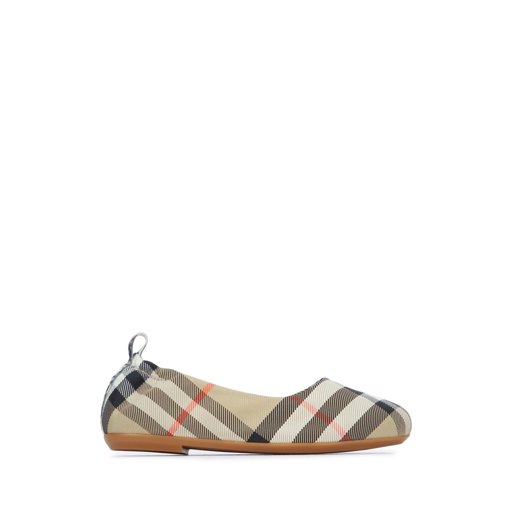 Burberry Girls Multicolor Chaterley Check Ballerina - Kids Ballerina Shoes - 33 Eu - Kids