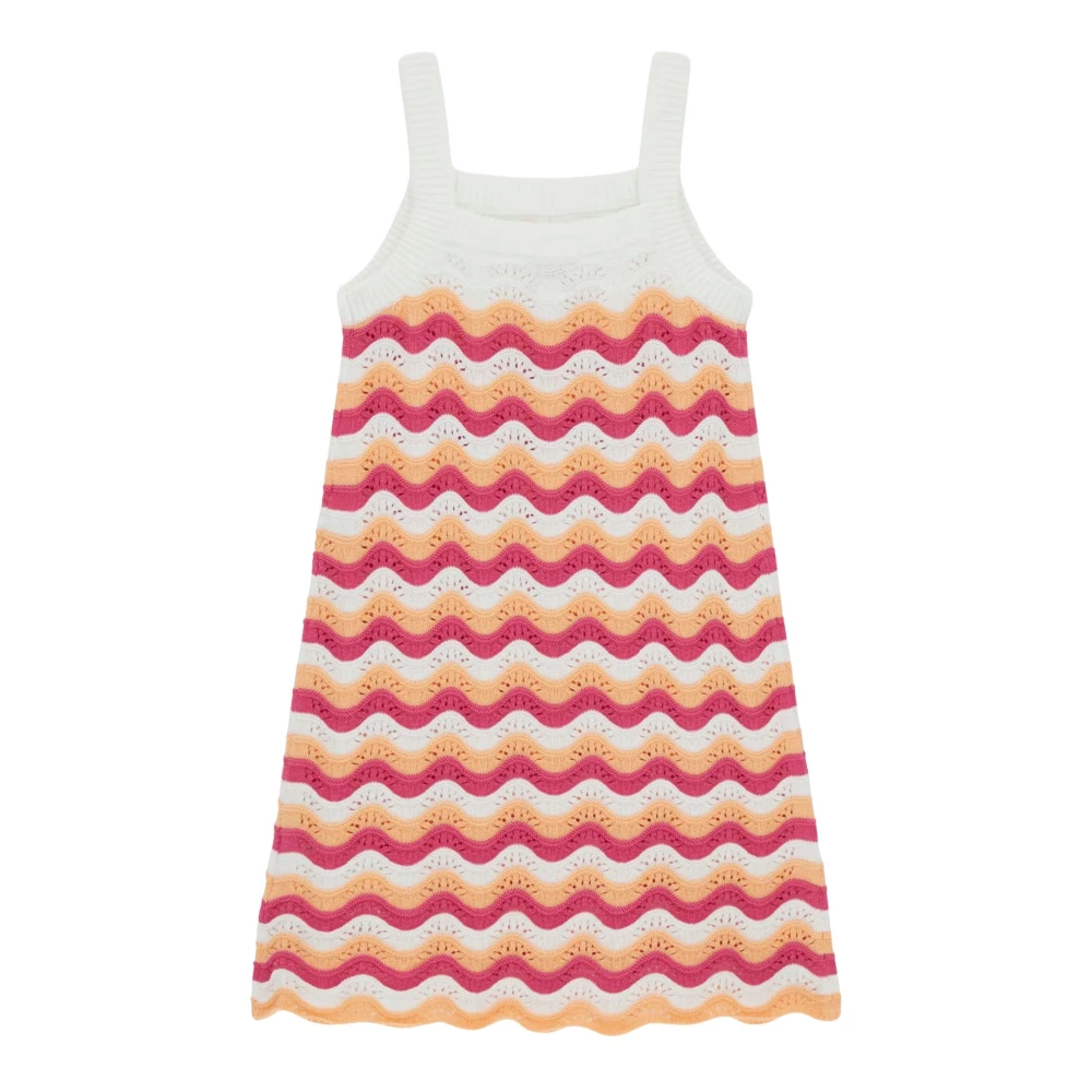 Guess Girls Multicolor Kids Sleeveless Tops, 7 Y, Sl Crochet Dress
