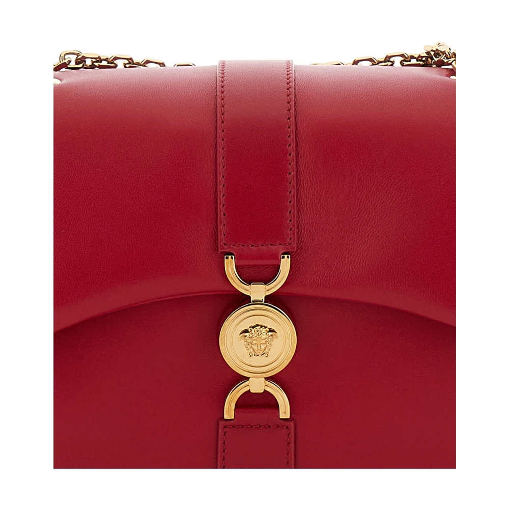 Versace Rode Nappa Tassen voor Modieuze Liefhebbers Red Dames