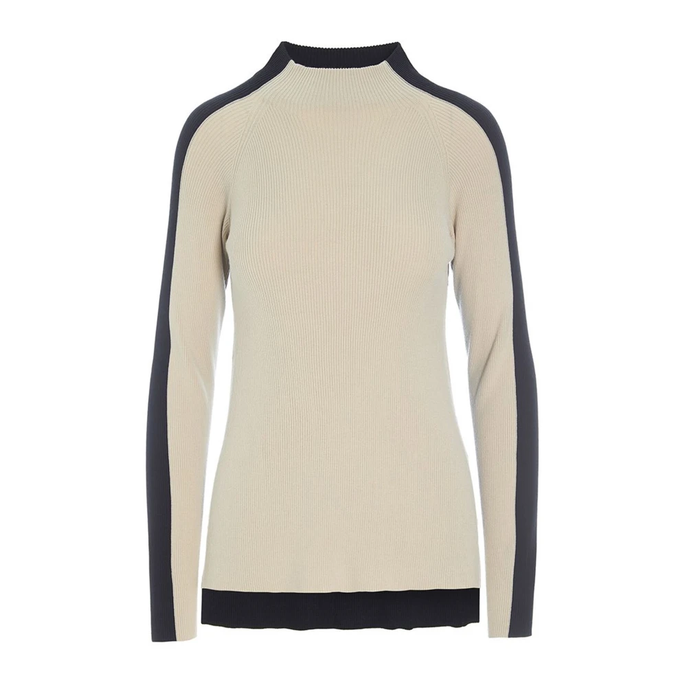 Bitte Kai Rand Gebreide Blouse Ivory Yin Yang Beige Dames