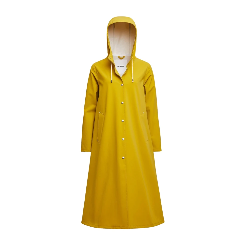 Stutterheim Love Print Matte Regnrock Yellow, Dam