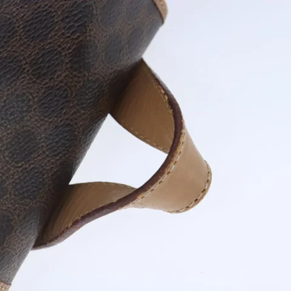 Celine Vintage Pre-owned Leather backpacks Brown Dames