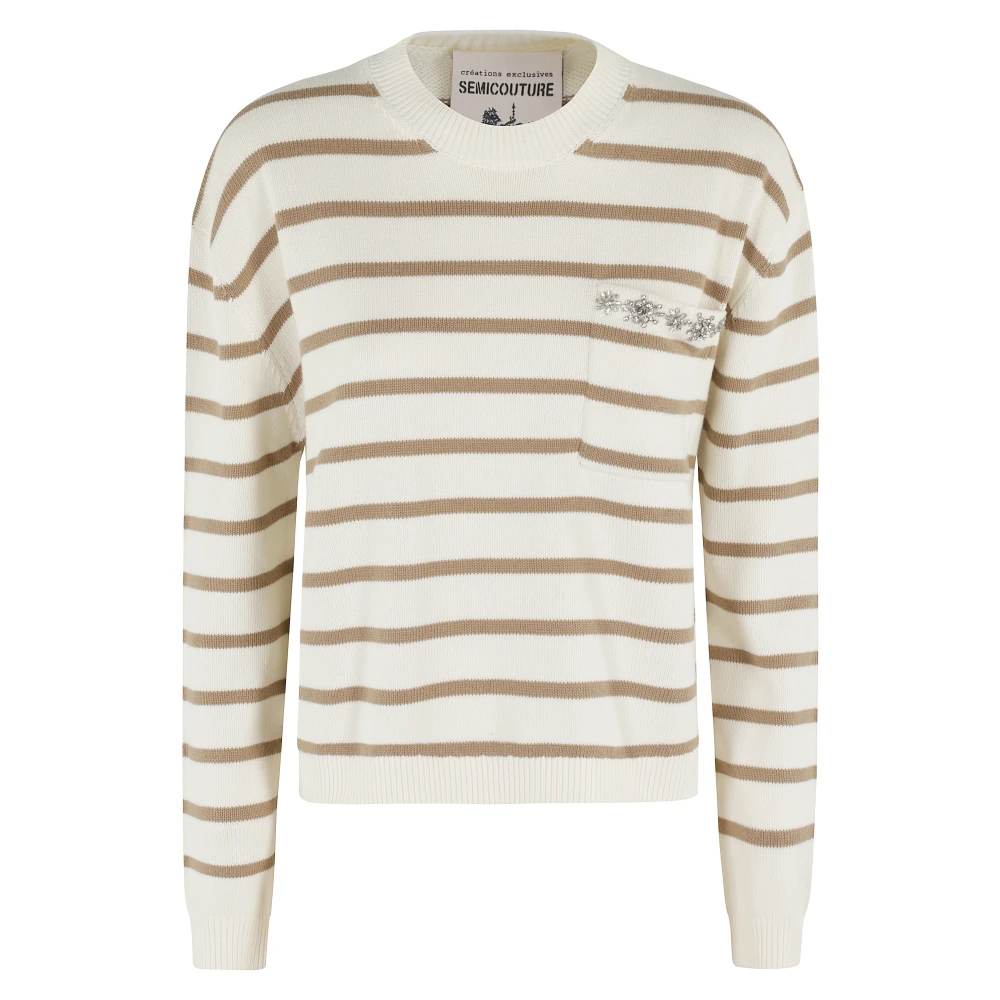Semicouture Rita Stijlvolle Jurk voor Vrouwen Beige Dames