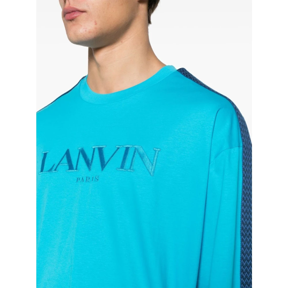 Lanvin T-Shirts Blue Heren