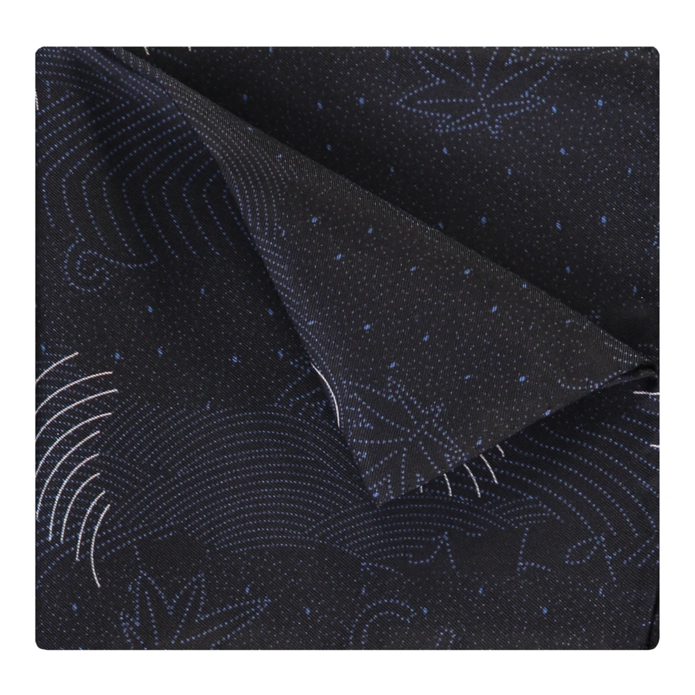 Emporio Armani Zijden Zakdoek Blue Heren