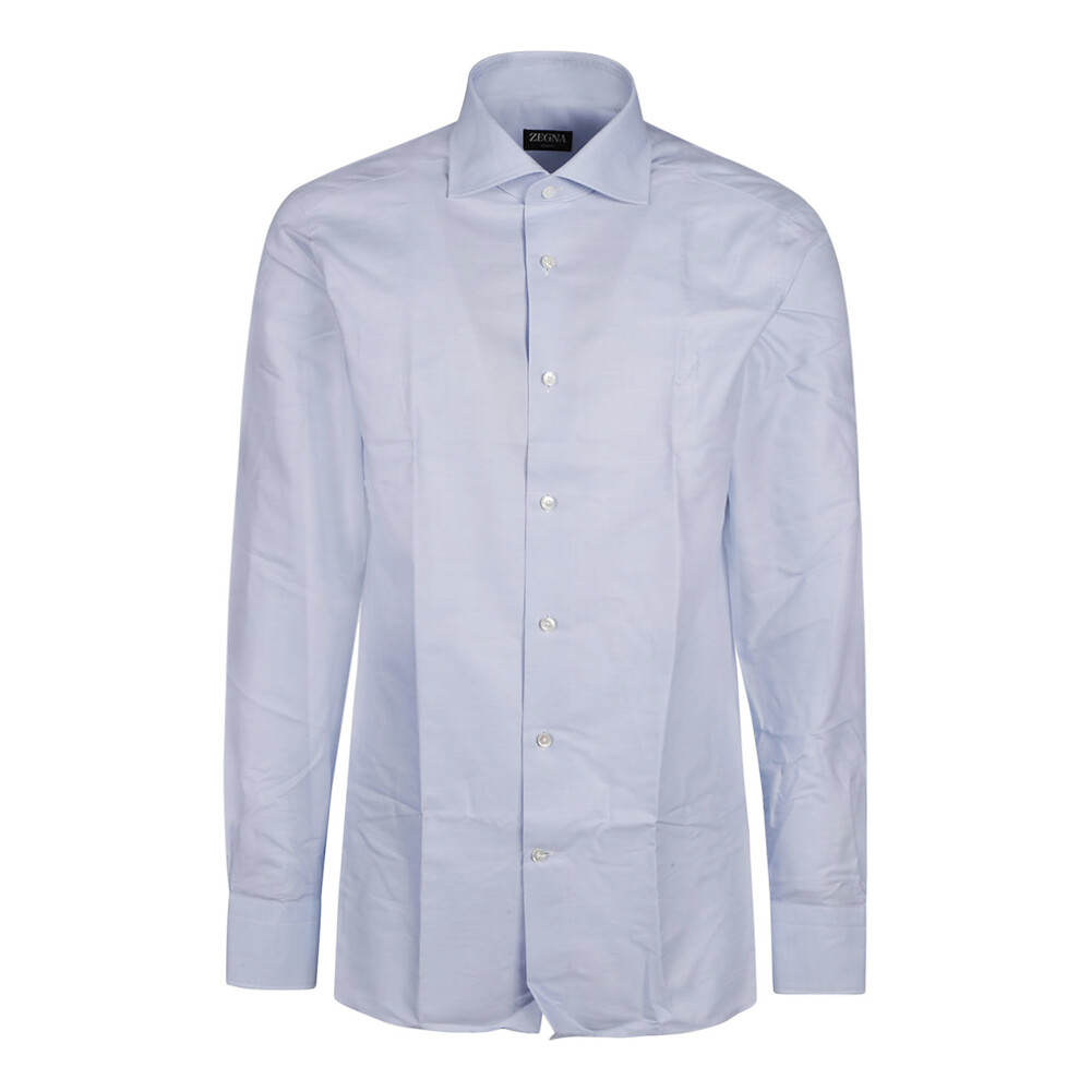 Light Blue Long Sleeve Shirt | Z Zegna | Shirts | Miinto