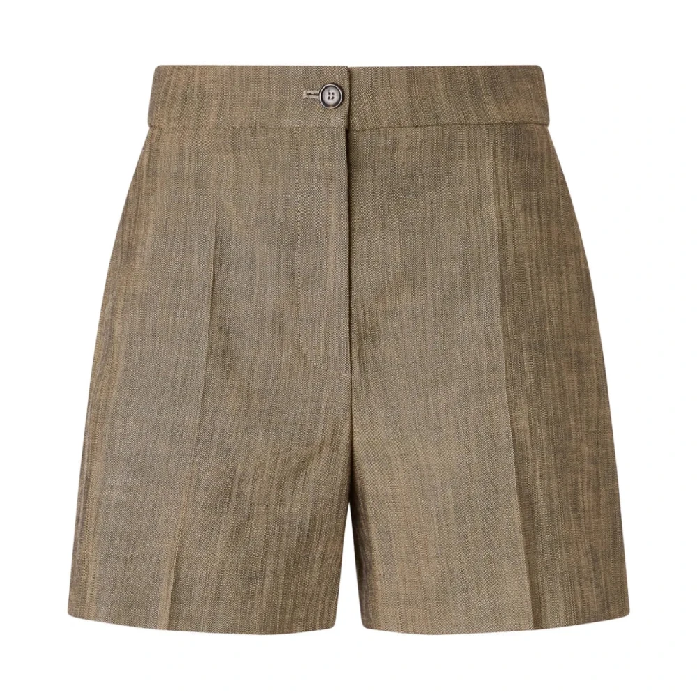 Pinko Women's Brown Casual Shorts With Viscose - Short Shorts - Xs - Shorts
