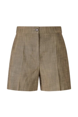 Casual Brun Shorts med Viskos