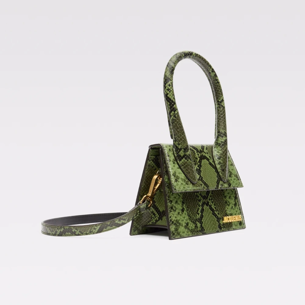 Jacquemus Groene Leren Mini Tas Green Dames