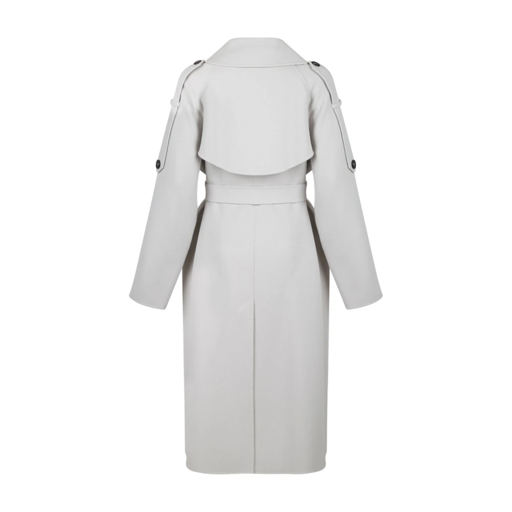 Max Mara Elegante Jassen Collectie White Dames