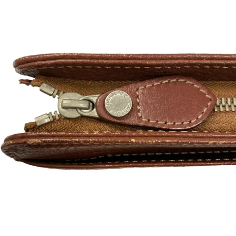 Burberry Vintage Pre-owned Leather clutches Brown Dames