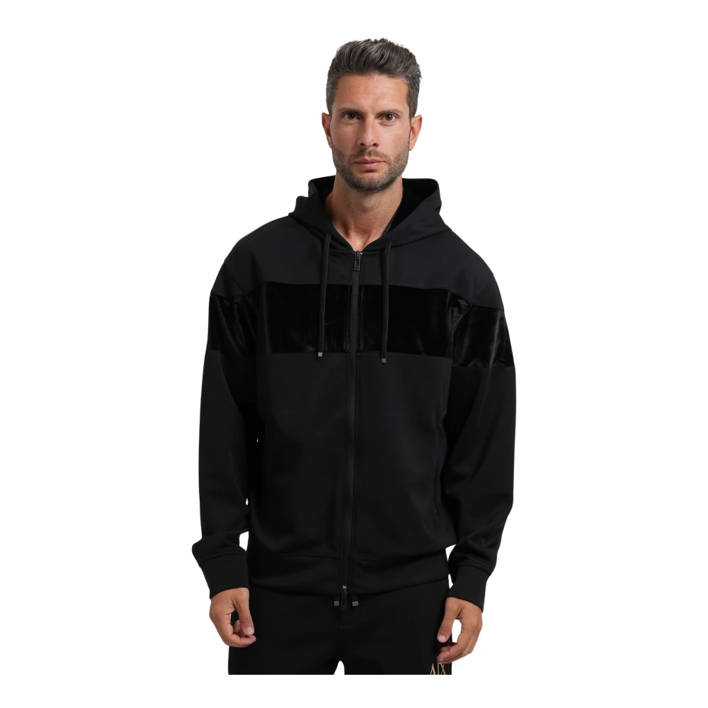 Armani Exchange Black Sweatshirt In Stretch Modal Jersey - Image 2