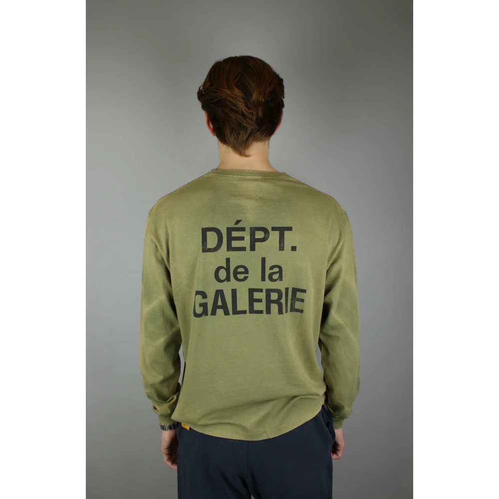 Gallery Dept. Vintage Olijf Longsleeve Tee Green Heren