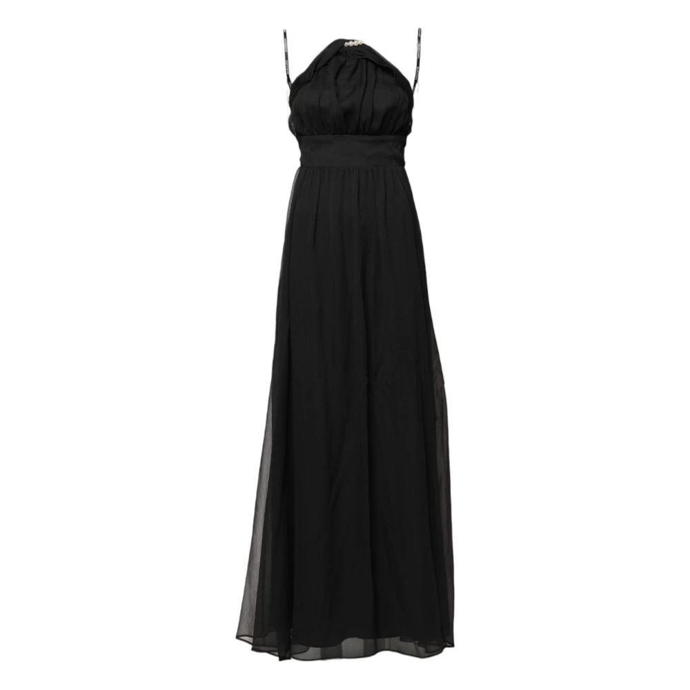 Guess Women's Black Tulle Pearl Sleeveless Long Gown Dress - Gowns - Xs - Dresses