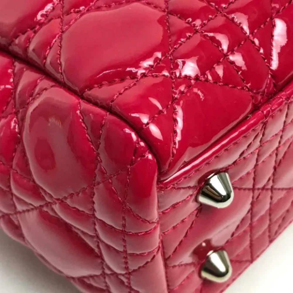 Dior Vintage Pre-owned Leather dior-bags Pink Dames