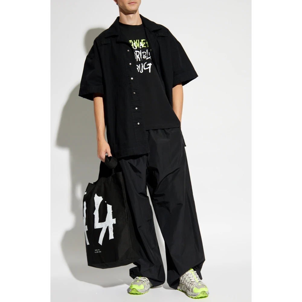 44 Label Group Denim overhemd Black Heren