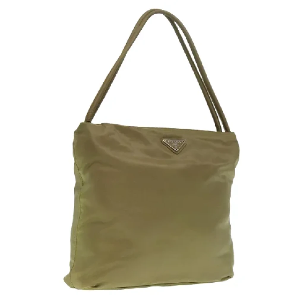 Prada Vintage Pre-owned Nylon prada-bags Brown Dames