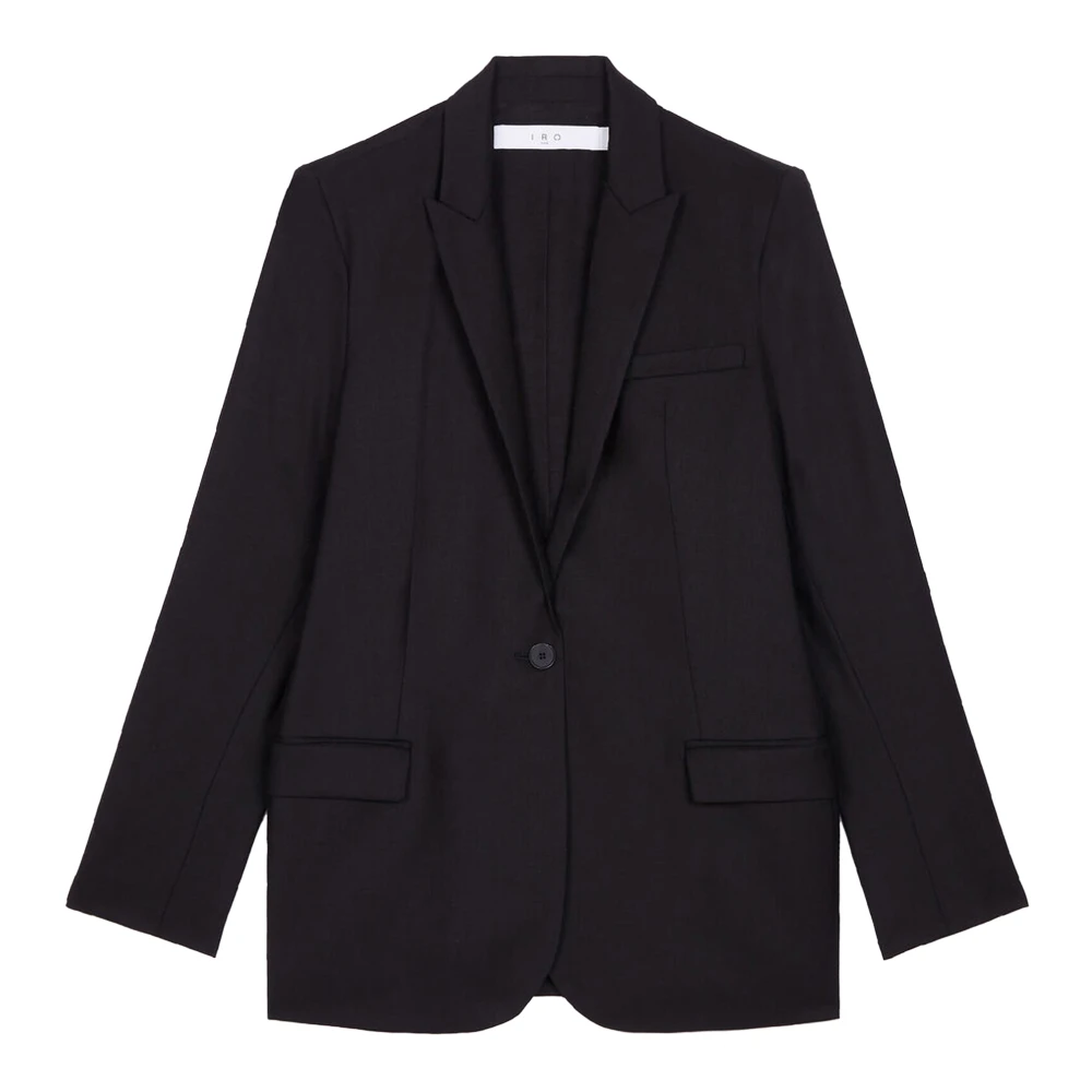 IRO Klassieke Zwarte Blazer met Knoopsluiting Black Dames