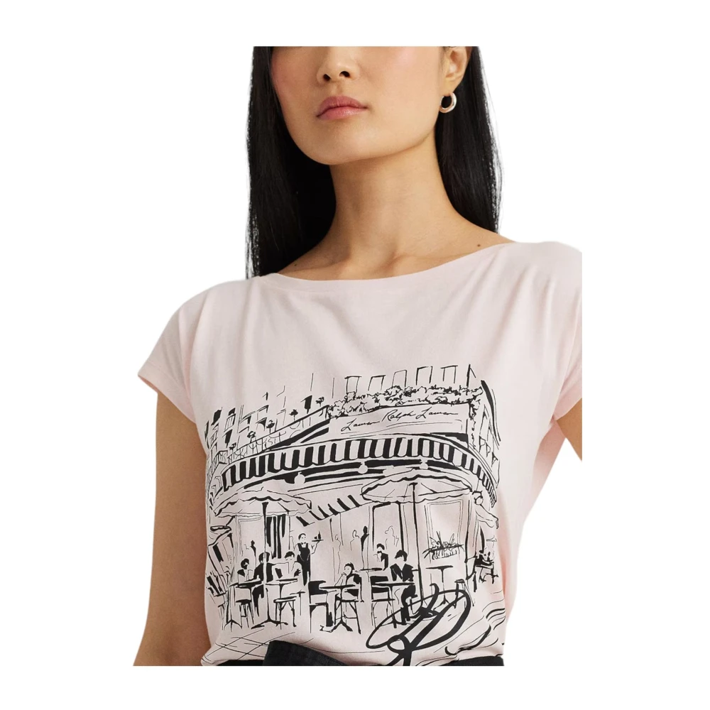 Ralph Lauren Korte Mouw T-shirt Pink Dames