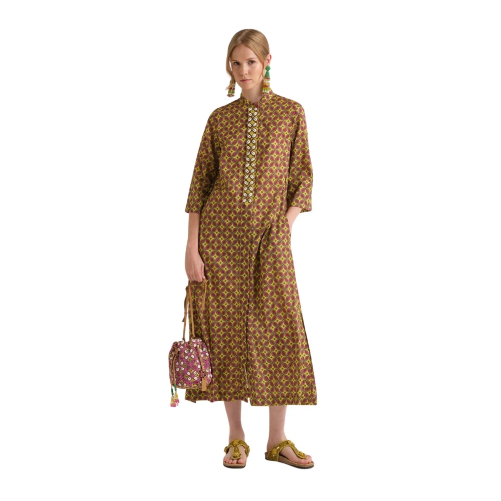 Maliparmi Donna Giallo - Floral Spin Dress - Dresses - 2XL