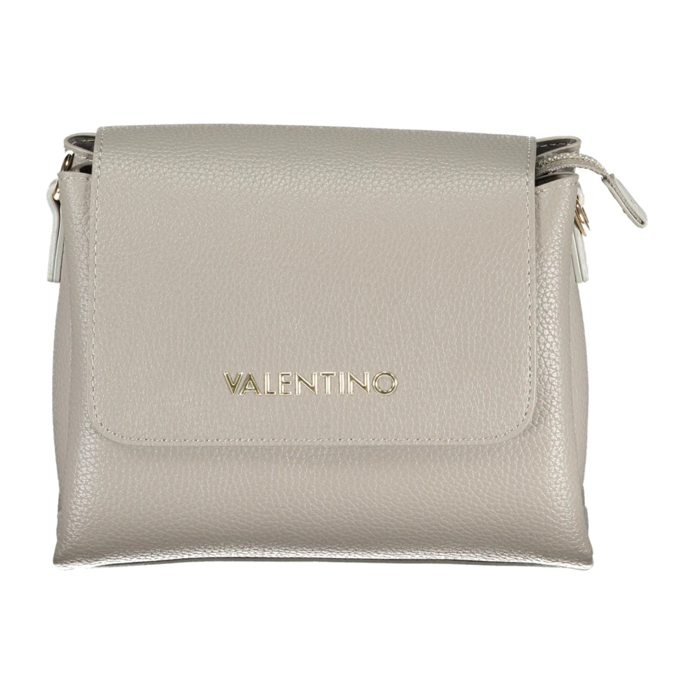 Valentino by Mario Valentino Grijze Schoudertas met Afneembare Band en Ritssluiting Gray Dames