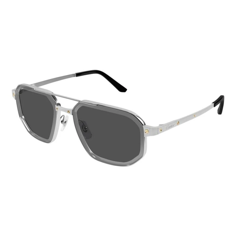 Cartier Men's Gray Sunglasses, 60 Mm, Ct0462s 006 Sunglasses