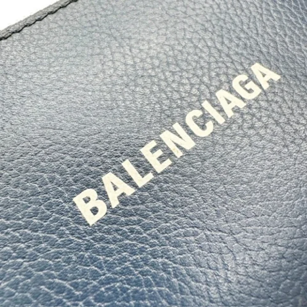 Balenciaga Vintage Pre-owned Leather wallets Blue Heren