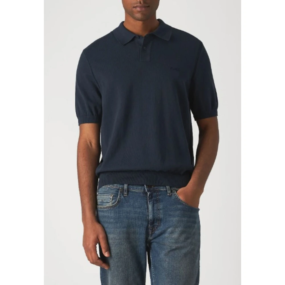 Hugo Boss Heren Polo Shirt Asac_P Blue Heren