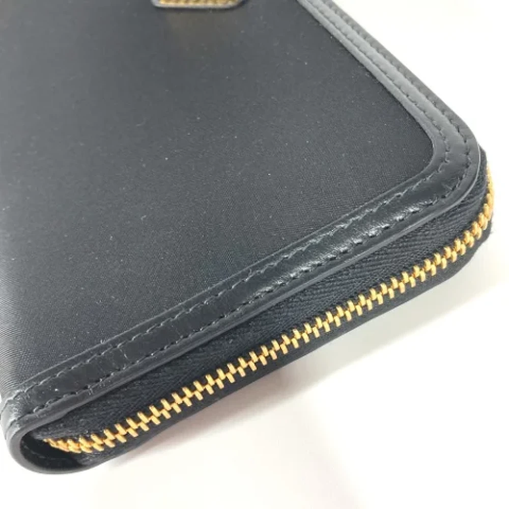 Prada Vintage Pre-owned Leather wallets Black Dames