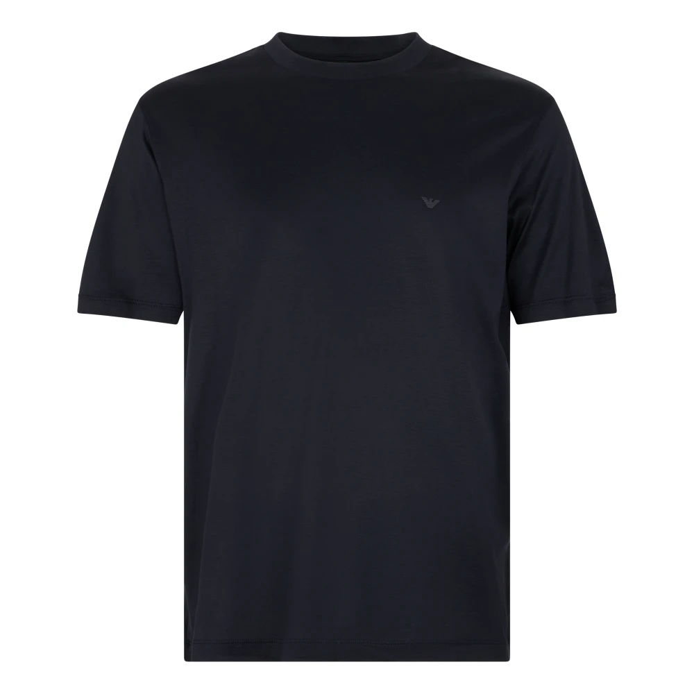Emporio Armani Black Travel Essential Lyocell-Blend Jersey T-Shirt - Male - T-Shirts - S - Tops