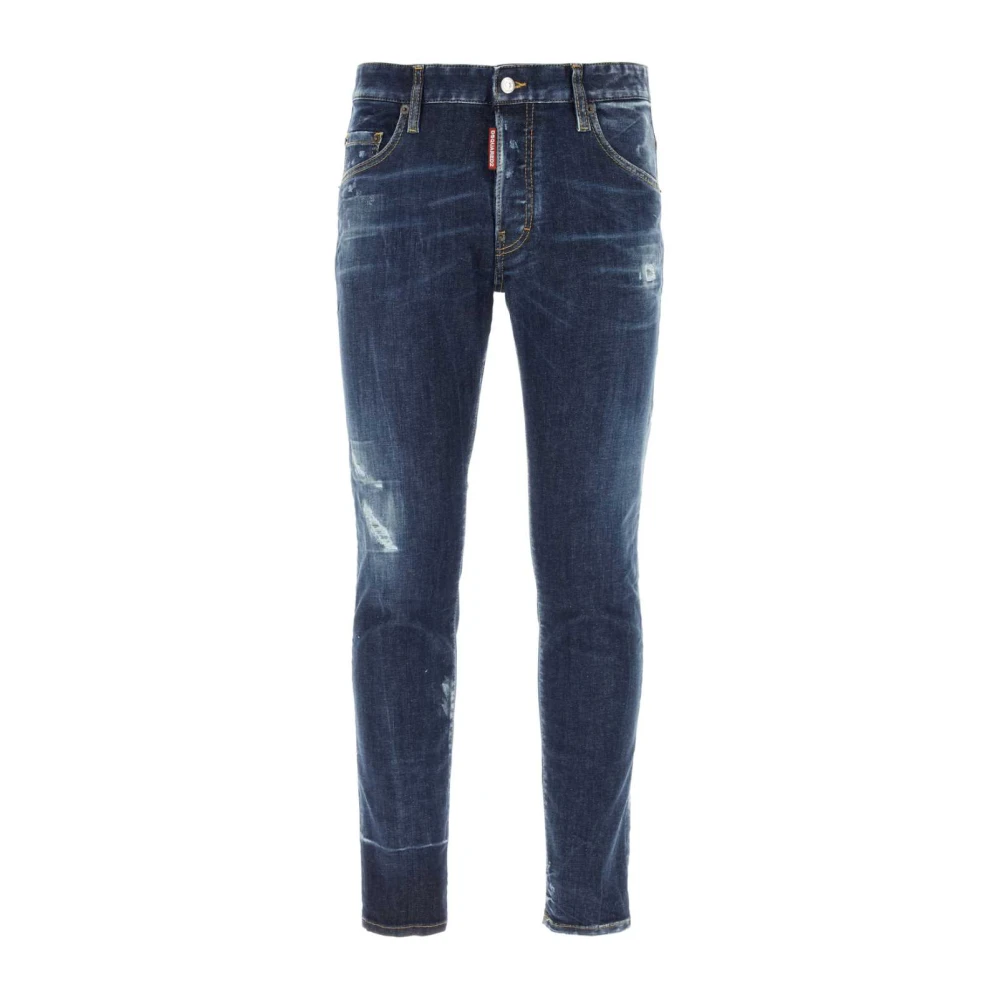 Dsquared2 Stretch Skater Jeans Upgrade Collectie Blue Heren